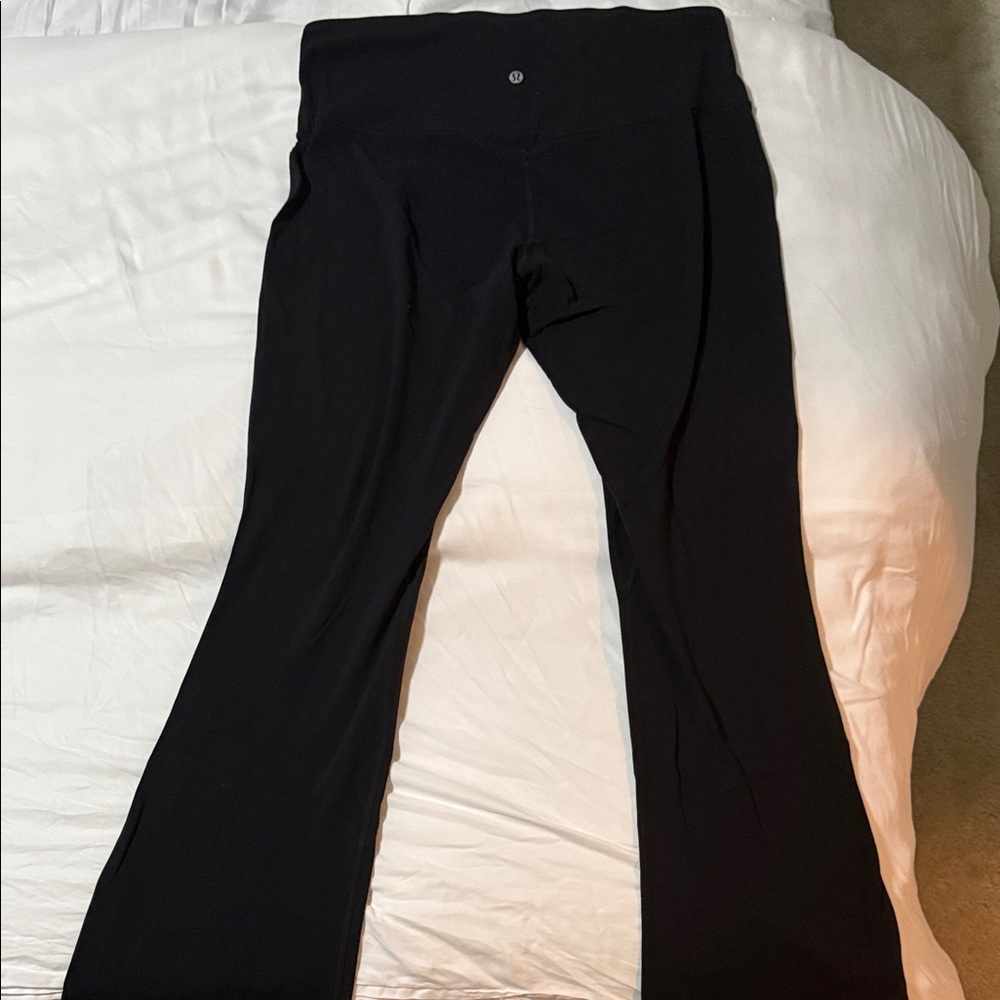 Lululemon Black Flared Yoga Pants